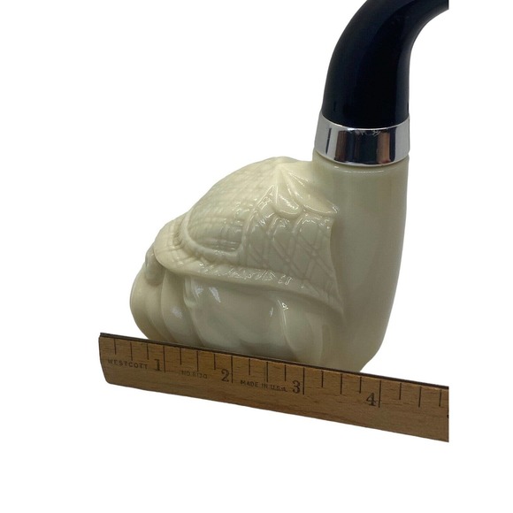 Vintage Sherlock Holmes Bulldog Pipe Avon Cologne Bottle Decanter (Empty) - Picture 4 of 10